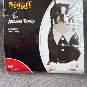 Spirit Addams Family Pet Costume - Black and White